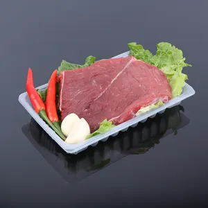 hengmaster factory supplier pp small plastic food tray with custom logo disposable fresh meat pp tray