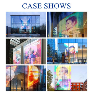 <span class=keywords><strong>Pantalla</strong></span> de película LED transparente ultrafina Publicidad Panel de pared de vidrio LED <span class=keywords><strong>Pantalla</strong></span> para ventana - Product Image 6
