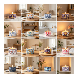 Contenedor de Vela de Ópalo con Cera de Abeja Natural, Colección Deluxe para Bienestar y Aromaterapia, Exhibición de Boutique Exclusiva - Product Image 2