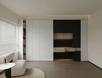 Bibliothèque ouverte, armoire à étagères ouvertes sur mesure, bibliothèque de rangement moderne pour salon et bureau