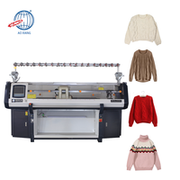 Machine à tricoter plate informatisée par chandail d'école de crochet de vitesse rapide