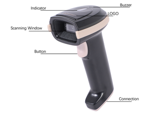 Lecteur de codes-barres filaire pour supermarché, lecteur de codes QR filaire 3 Mil, code Aztec, Data Matrix, MaxiCode, GS1, <span class=keywords><strong>DataBar</strong></span>, Composite, MicroPDF417 - Product Image 5