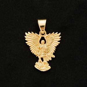 Collar con Colgante de San Miguel y San Jorge Matando Dragones, Estilo Hip Hop, Chapado en Oro de 18k, Acero Inoxidable 316, Estilo Vintage - Product Image 2