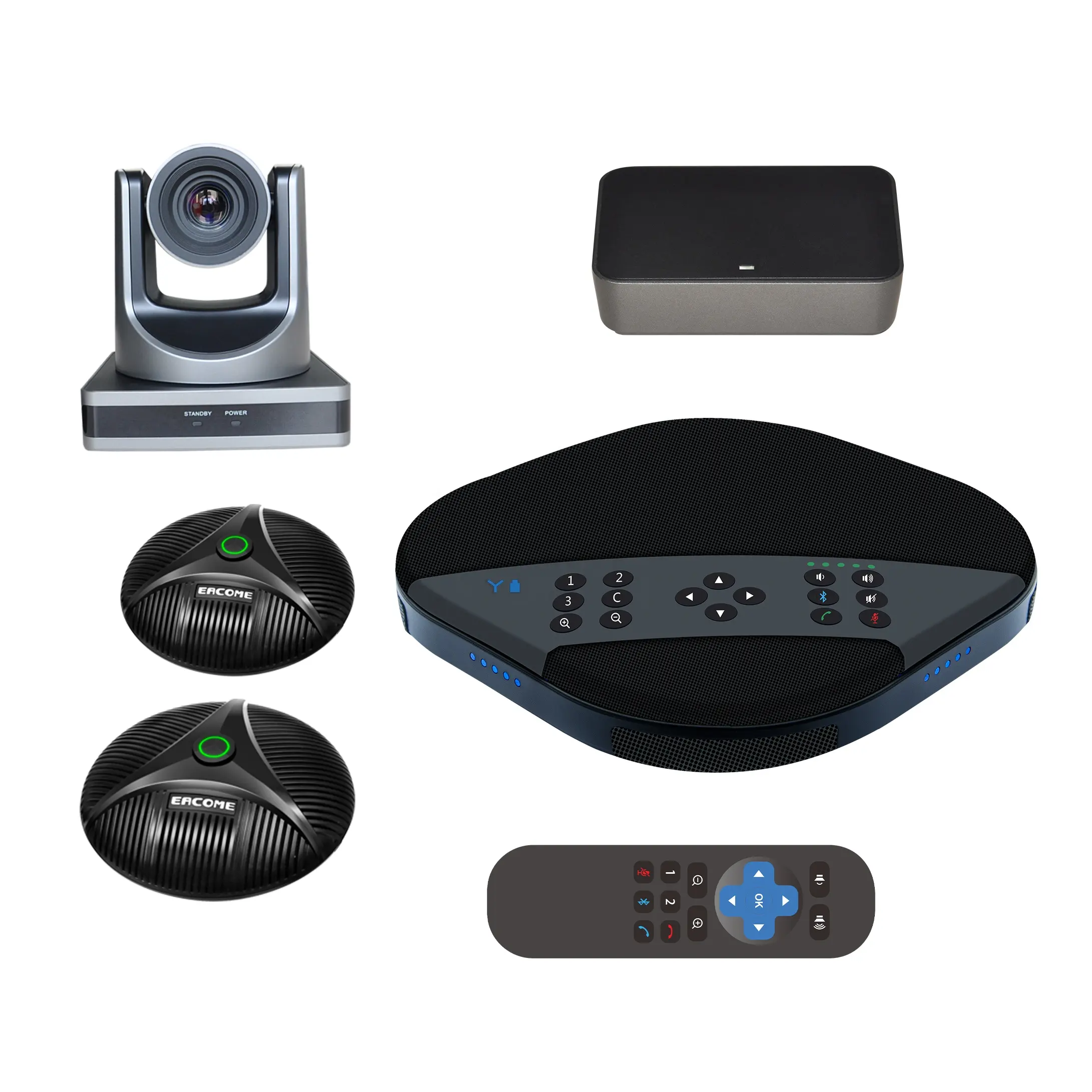 1080P/30fps Video Conference System HD Audio And Camera for Conference Room 50-60 Square Meters.