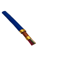 Cable de Control Multifilar Blindado de Cobre, Cable de Comunicación de Señal con Aislamiento de PVC, Cubierta Exterior Azul para Automatización Industrial