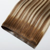 Nouvelle Tendance Genius Long Tape Weft 100% Cheveux Humains Remy Extensions Ombré Balayage Double Drawn Invisible Genius PU Weft
