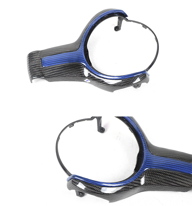 For BMW M2 F87 M3 F80 M4 F82 M6 F06 F12 F13 X5M F85 X6M F86 Carbon Fiber Steering Wheel Trim Cover for decoration car styling