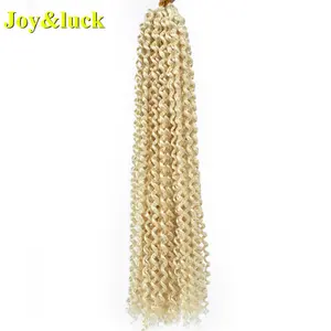 24 Inch Dài Crochet Braid Bán Buôn Phi Tổng Hợp Crochet Nước Sóng Đam Mê Lượn Sóng Curl 613 Bện Tóc Nối