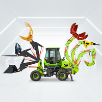 2023 chinois petite roue Mini 4x4 tracteur pelle pelle pelle chargeuse en vente