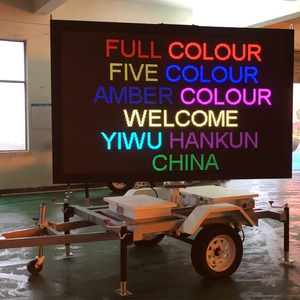 Affichage LED mobile sur remorque, alimenté par énergie solaire, pour signalisation routière avec animations/images/textes, haute visibilité (>1000m) - Product Image 6