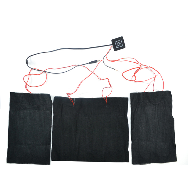 Heated Carbon Fiber Cloth Far Infrared Rechargeable Battery Electric Heating Pad for Heated Jackets Clothes Vest