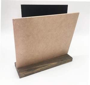 Angoily, 5 uds., Mini decoración de pizarra con Base de madera, carteles de pizarra Retro para pantallas de mesa, tableros de mensajes creativos para Wed - Product Image 4