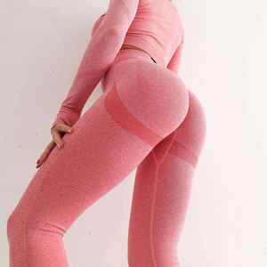 Pantalones de Yoga Deportivos de Cintura Alta Sin Costuras para Mujer al por Mayor - Leggings Deportivos al por Mayor - Product Image 6