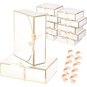 Custom <b>Foldable</b> Magnetic Ribbon Bow Closure Luxury Folding Paper Cardboard Gift <b>Box</b> - Product Image 2