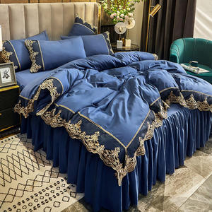 Bán buôn thoải mái Polyester bedding Set gối trường hợp Duvet cover tấm phẳng được trang bị tấm mua sắm trực tuyến giá rẻ sản xuất - Product Image 3