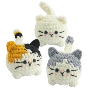 Nuevo Kit <span class=keywords><strong>de</strong></span> Tejido y Crochet <span class=keywords><strong>de</strong></span> Algodón Suave para Niños 2026, Manualidades <span class=keywords><strong>de</strong></span> Animales <span class=keywords><strong>de</strong></span> Dibujos Animados, Completo para Principiantes - Product Image 1