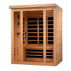 Il più economico 5-6 persone canadese hemlock indoor infrared spa sauna room sauna capsule