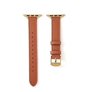 Upro Slim Genuine Leather Band for apple Watch 11 10 9 8 7 SE Top grain Lychee pattern Tapered Watch Strap Custom Color Luxury - Product Image 6