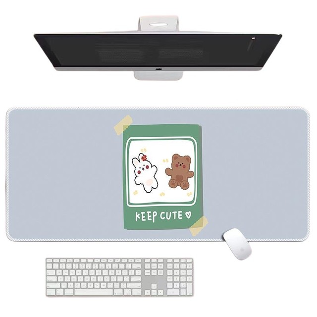 70*30cm Kawaii Animals Gaming Mouse Pad Large XL Cute Desk Mat Long Extended Pads Big Mousepad for Home Office Decor Accessories