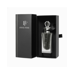 Tiroir en carton noir de luxe de 50ml, échantillon de papier extractible, conception vide, emballage de boîte de parfum cadeau pour parfum - Product Image 1