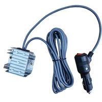 Radiateur en aluminium 12V 24V entrée 30V 3.5A sortie avec câble allume-cigare compatible avec le convertisseur DC-DC Starlink Mini