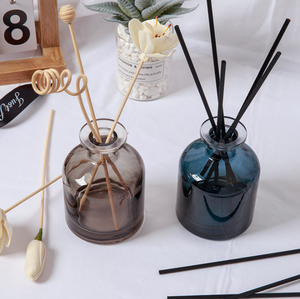 Bán Buôn Đơn Giản Vòng Màu Thủy Tinh Màu Xanh Màu Xám Đen 150Ml 200Ml Nước Hoa Rỗng Sậy Khuếch Tán Chai Thủy Tinh - Product Image 3