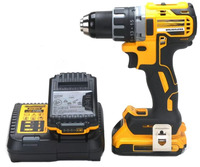 Taladro Atornillador Inalámbrico XR de 20V con Motor sin Escobillas, Batería de Iones de Litio de 2.0Ah, Velocidad Variable, Grado Industrial, para Aplicaciones de Bricolaje