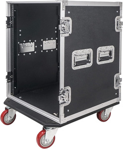 Serie 8U 10U 12U 14U <span class=keywords><strong>PA</strong></span>/DJ Rack/Road Case con 8/10/12/14U-Space, Hardware, madera contrachapada, ruedas y profundidad de estante de 21 pulgadas - Product Image 5