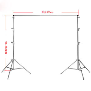 ขาตั้งฉากหลังสแตนเลสสำหรับ<span class=keywords><strong>ถ่าย</strong></span>ภาพและวิดี<span class=keywords><strong>โอ</strong></span> ปรับระดับได้ ชุดอุปกรณ์สำหรับงานปาร์ตี้ งานแต่งงาน และสตู<span class=keywords><strong>ดิ</strong></span><span class=keywords><strong>โอ</strong></span><span class=keywords><strong>ถ่าย</strong></span>ภาพ - Product Image 2