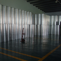 Personnalisé XPE + feuille d'aluminium Isolation en mousse de polyéthylène Mur Matériaux de sol Rouleaux d'isolation thermique Feuille métallique composite