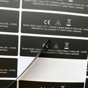 Tùy chỉnh polycarbonate Nhãn thương hiệu bền Pet Bảng điều khiển Điều khiển sản phẩm điện tử thông số của dán - Product Image 3