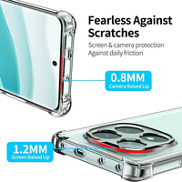 Coque Antichoc Transparente en TPU Souple pour Xiaomi Redmi Note 14 Pro 5G
