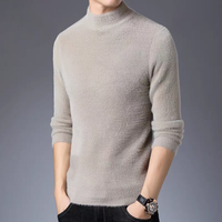 IMA234 Custom Herren New Herbst und Winter Warmer Nerzpelz pullover Gestrickt und atmungsaktiv