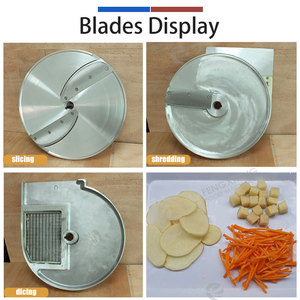 FC-301 Multifunctional Vegetable Cutting <b>Machine</b> Commercial Dual Heads Vegetable <b>Chopping</b> Dicing Shredding Slicing <b>Machine</b> - Product Image 5