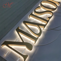 Lettres lumineuses 3D personnalisées en usine, logo Les Lluminacin, enseigne de magasin, lettres en relief LED