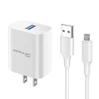Penjualan pabrik pengisi daya dinding Usb 110-220v dengan steker listrik AS 5V 3A dengan kabel