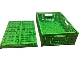 Plastic Crates Stackable Collapsible Folding Crate Moving Crate Supermarket Stacking Fruit Vegetable Baskets