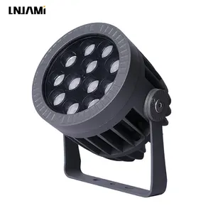 LNJAMI 24W 36W 220 Volt IP66 lampu sorot LED RGB terpasang di tanah untuk Lampu bangunan luar ruangan desain warna penuh