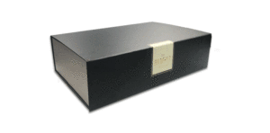 กล่องของขวัญแพ็คแบนแม่เหล็กสีดำเป็นมิตรกับสิ่งแวดล้อมกล่องกระดาษแข็งบรรจุภัณฑ์เคลือบยูวีเคลือบผิวด้าน - Product Image 4