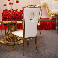 Chaise de Mariage Moderne en Acier Inoxydable de Haute Qualité pour Salons, Appartements, Hôtels, Tables de Salle à Manger, Mariages, Banquets, Restaurants, Intérieur