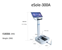 ESole-300A Scanner 3D plantaire sans contact haute précision, équipement de capture de données du pied avec précision de 0,5 mm, protection IP55, puissance 60W