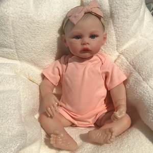 Vente en gros <span class=keywords><strong>Reborn</strong></span> Dolls Toddler Soft Silicone Full Body 50cm Bebe <span class=keywords><strong>Reborn</strong></span> Doll Can Bath pour bébé Toy - Product Image 4