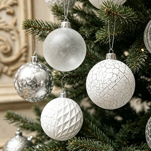 Boules de Noël argentées de 6 cm, 25 pièces, décorations pour arbre de Noël, Bolas De Navidad 2026, décorations de Noël, ornements de Noël incassables - Product Image 2