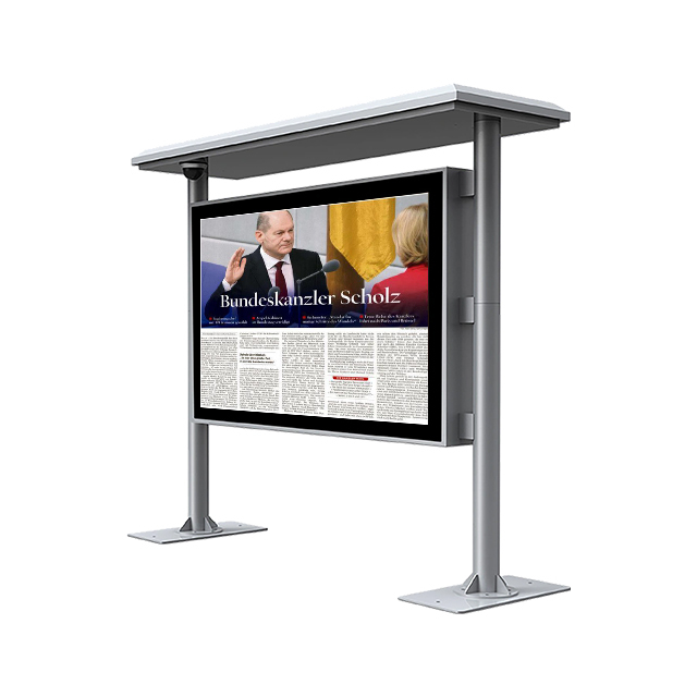 IP65 Electronic Newsstands for Community Schools Parks for Broadcasting News Releases Information Shopping Malls Education