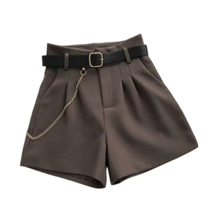 2025 Damen Outdoor Wear Slim Fit Shorts mit hoher Taille Koreanische Version <span class=keywords><strong>Aline</strong></span> Wide Leg Pants - Product Image 6
