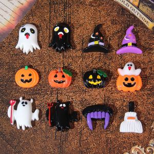 Mini Zucca <span class=keywords><strong>Diavolo</strong></span> di Halloween per Bambini, Accessori in Resina Dipinti con Colla Crema per Decorazione di Cover per Telefono, Copricapo e Fermagli per Capelli - Product Image 6