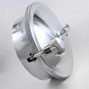 Couvercle de trappe ovale en acier inoxydable Conan 304 DN21.5 à ouverture rapide pour réservoir de stockage sanitaire - Product Image 1