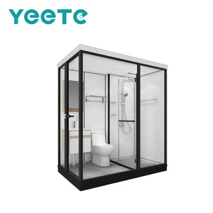 Modulo Bagno Prefabbricato YEETE - Suite Doccia All-in-One con Mobile Lavabo e Riscaldatore 3-in-1 per Hotel e Appartamenti di Lusso - Product Image 1