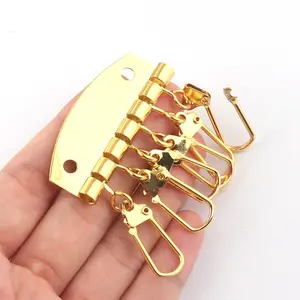 Металлическая пряжка в форме подковы, вращающаяся Золотая Пряжка для ключей ручной работы для кожи/сумки/цепочки для ключей/подвесные аксессуары