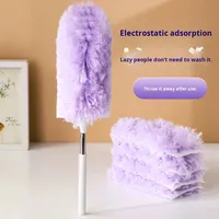 Plumero Electrostático Retráctil Desechable de Tela No Tejida con Electricidad Estática para el Hogar, Cocina, Baño y Muebles